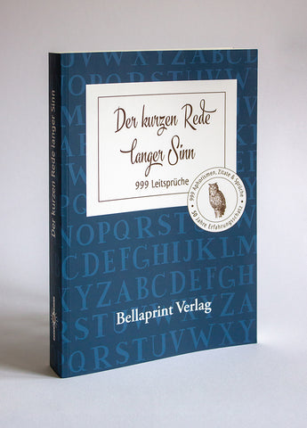 Spruchbuch „Der kurzen Rede langer Sinn“ Jubiläums-Spruchbuch (blau)