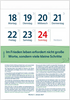 Original Leitspruch Friedenskalender 2027 - Versand ab Oktober