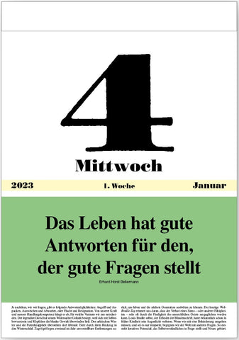 Original Leitspruch-Tageskalender 2026 - Versand ab Oktober